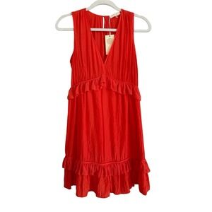 Ramy Brook Moira Sunset Mini Dress Women Size 2 Tiered Ruffle Fairy Cocktail NEW